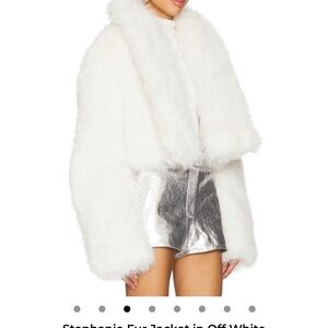 Off-White Faux Fur Jacket - Plush Cozy Coat